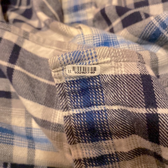 PATAGONIA Men’s Fjord Flannel Button Down Shirt Men’s Size: M Plaid blue - Picture 9 of 10
